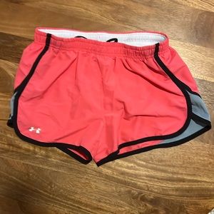 Under Armour pink running shorts